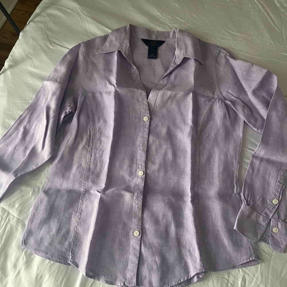 Brooks Brothers "346" Linen Blouse